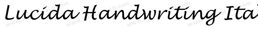 Lucida Handwriting Italic字体转换